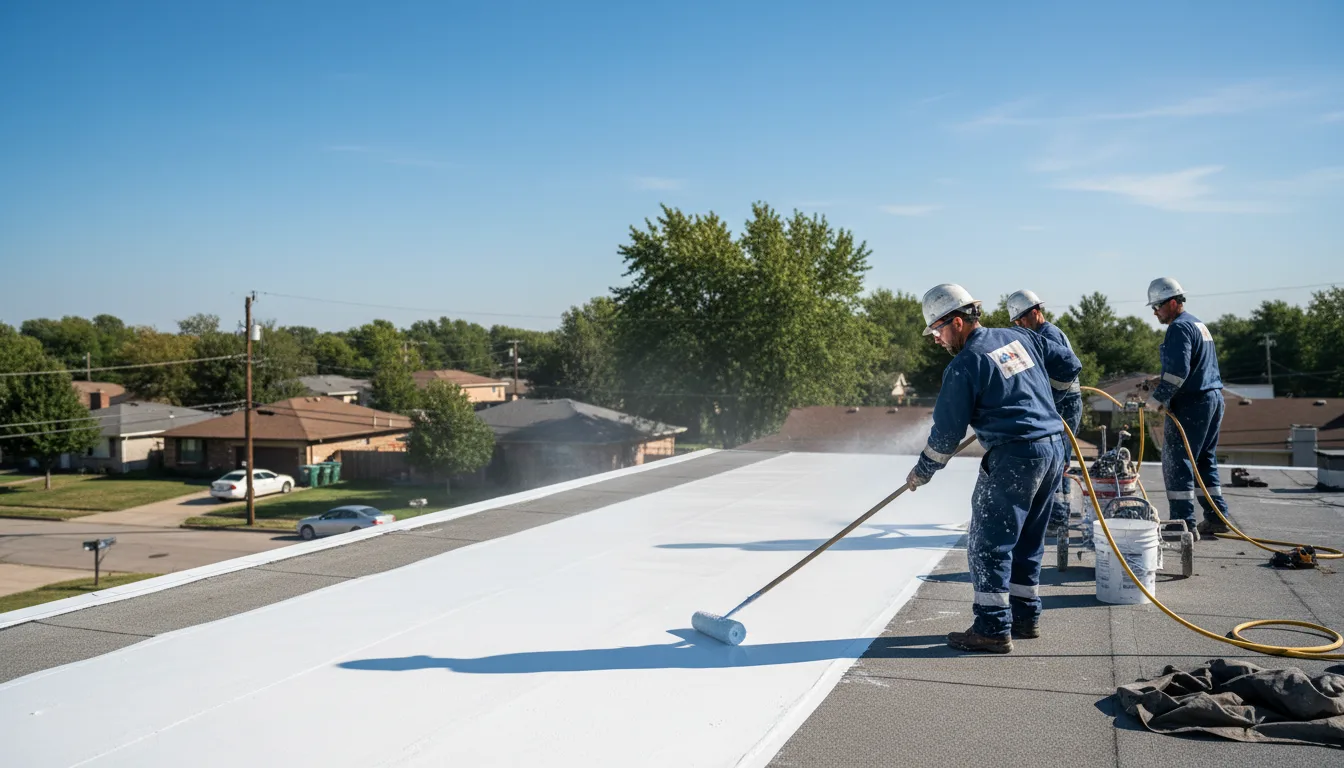 Commercial roof coating in Norris City, IL near me